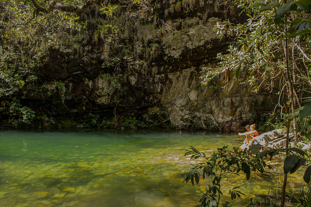 Quem resiste aos poços da Cachoeira Loquinhas, em Alto Paraíso de Goiás?