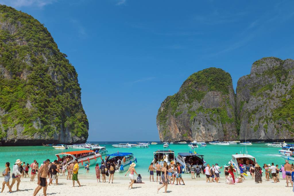 Maya Bay, Ko Phi Phi Le, Krabi, Tailândia