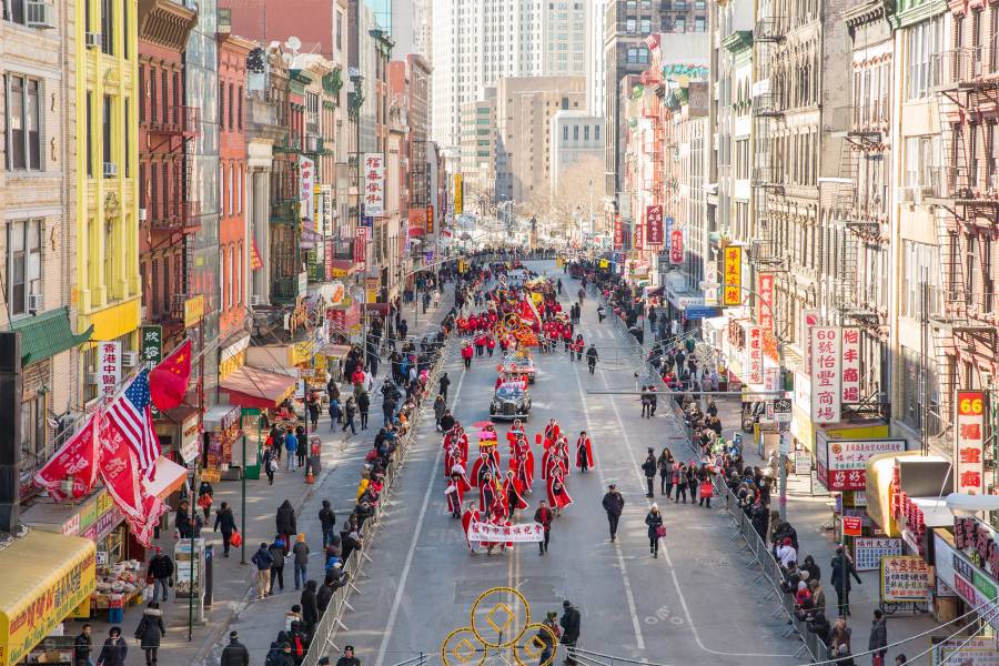 Desfile do Ano-Novo Chinês em Chinatown