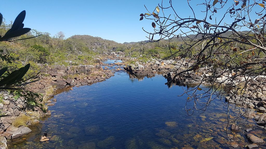 Um dos poços da trilha do cãnion do Parque Nacional da Chapada dos Veadeiros