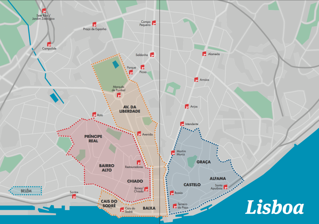 Os bairros mais centrais de Lisboa são também os melhores para se hospedar