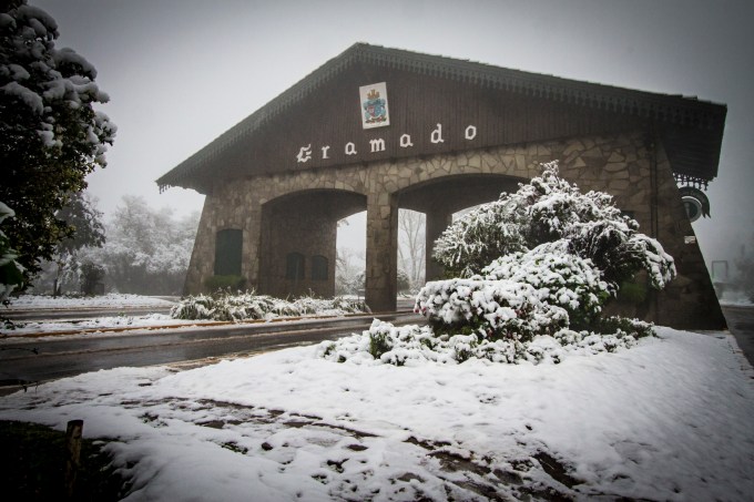 O inverno e as boas-vindas em Gramado
