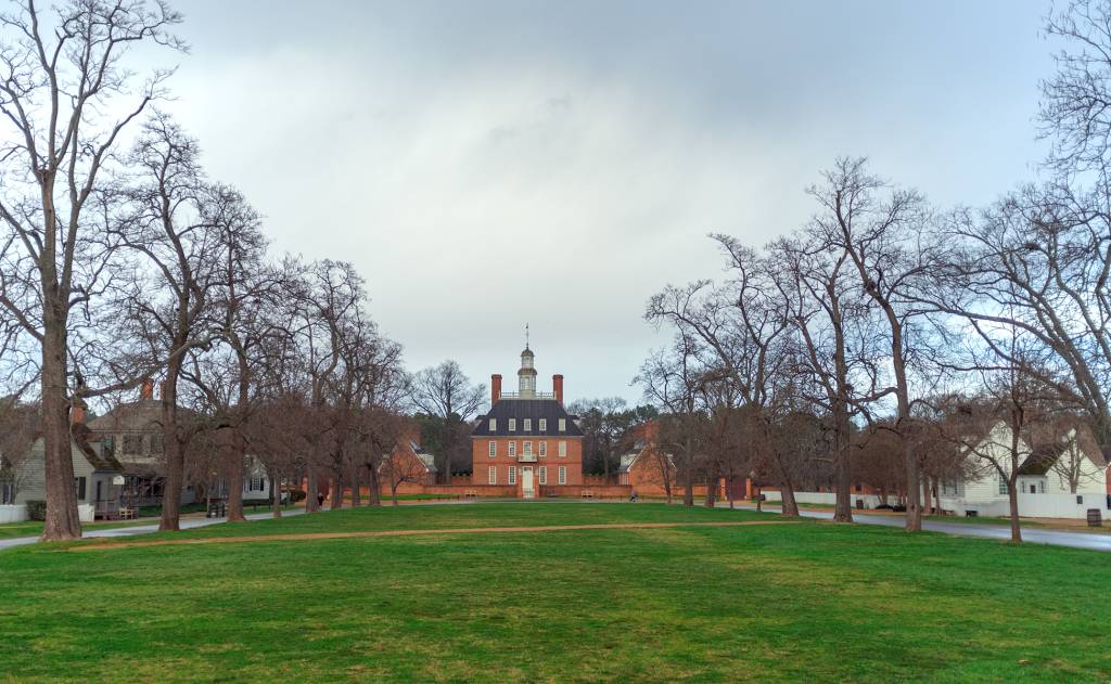 Mansão do Governador, casa colonial em Williamsburg, Virginia