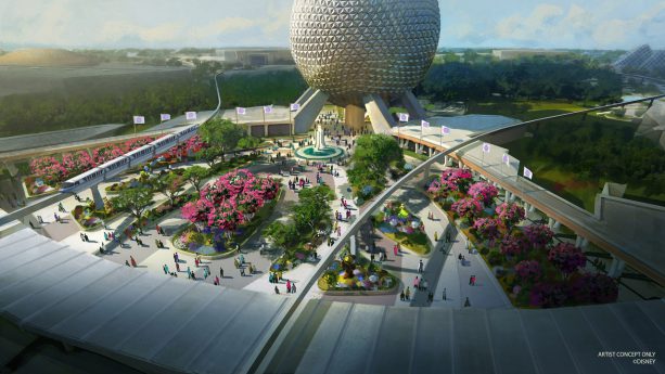 Projeto da nova entrada do parque Epcot Projeto da nova entrada do parque Epcot
