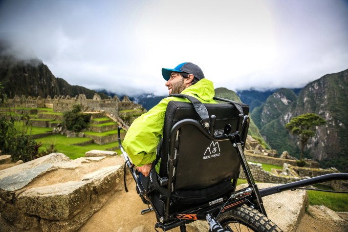 Cadeirante em Machu Picchu, Peru