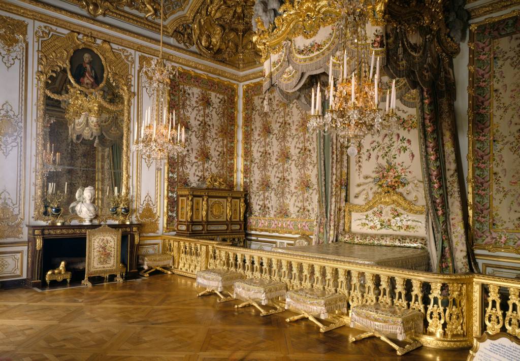 Quarto de Maria Antonieta no Palácio de Versalhes, Paris, França