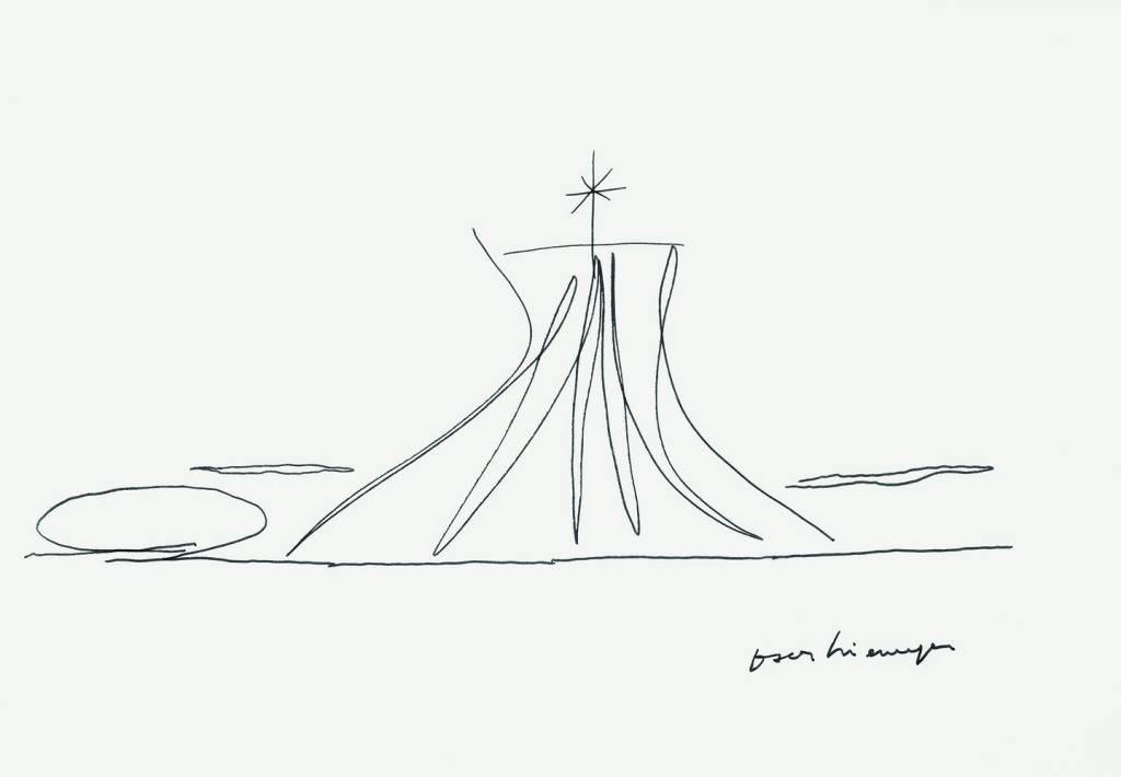 Desenho Oscar Niemeyer Desenho Oscar Niemeyer