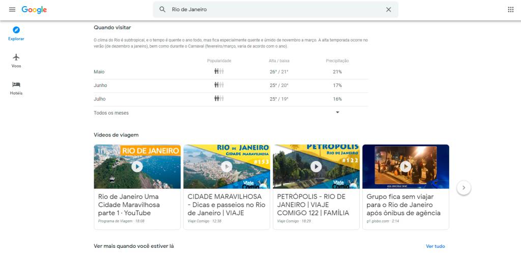 Google Travel Explorar