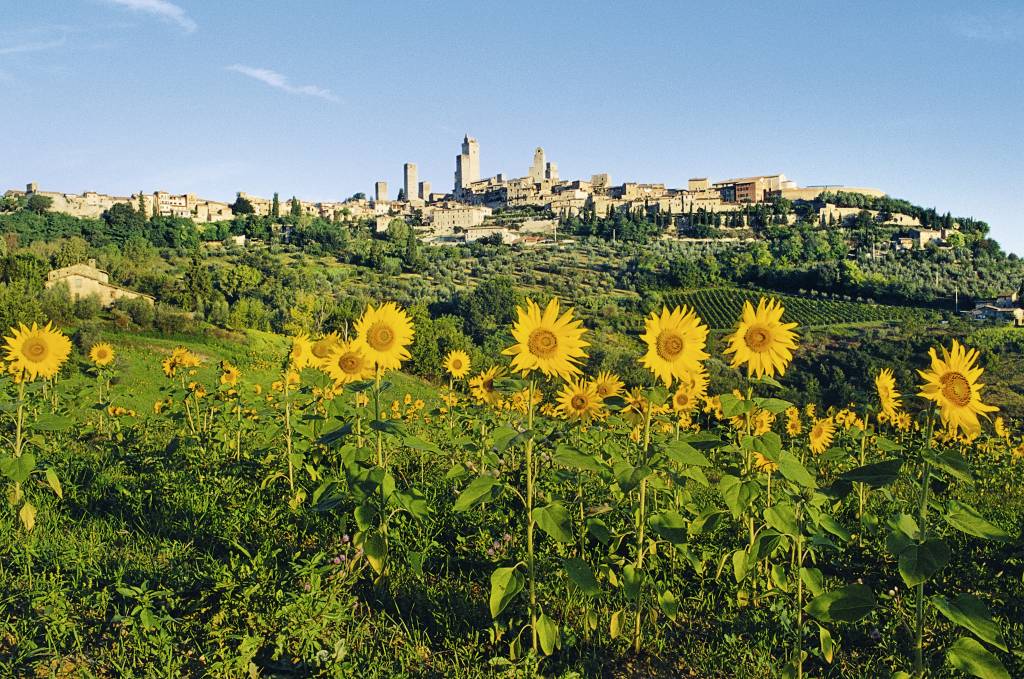 As torres de San Gimignano e um cenário translumbrante