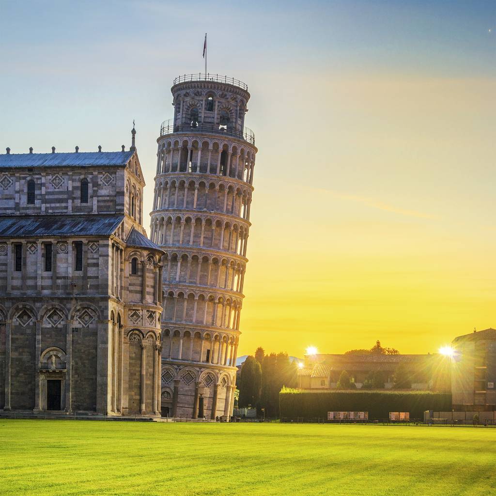 A célebre Torre de Pisa