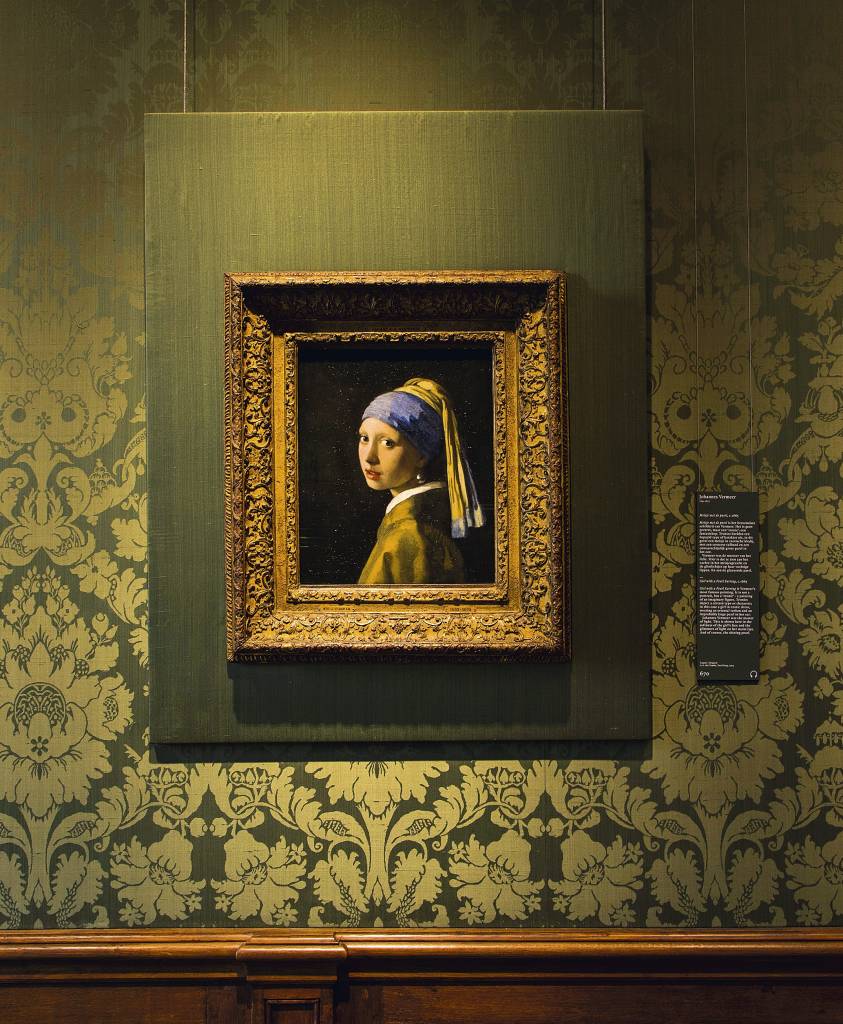 Moça com um Brinco de Pérola, no Museu Mauritshuis