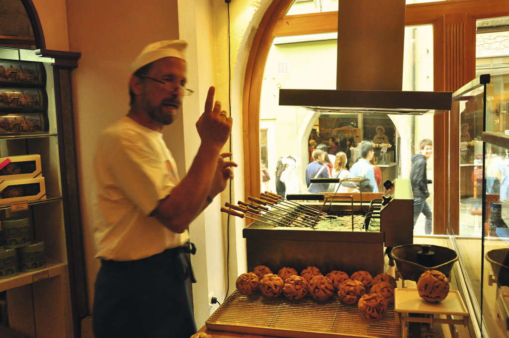 Bolinhas doces em Rothenburg ob der Tauber, Alemanha