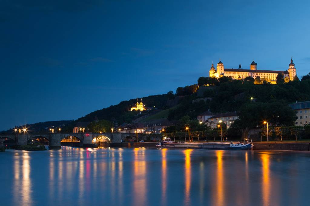 Famosa paisagem de Würzburg, Alemanha