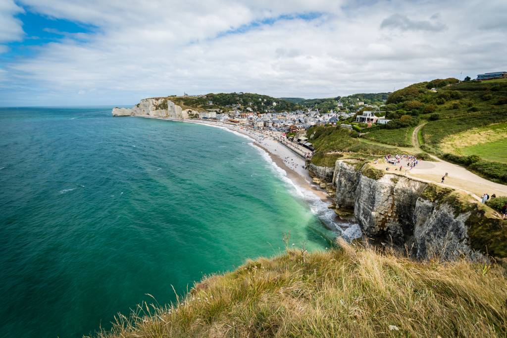 Étretat, Normandia, França Étretat, Normandia, França