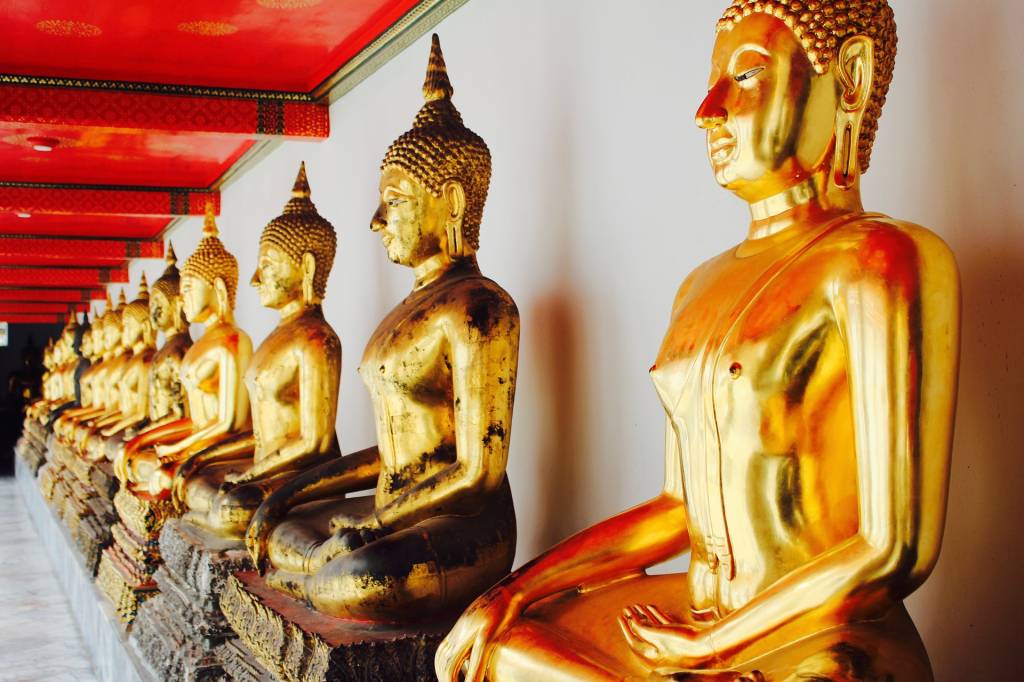 Budas dourados em Bangkok