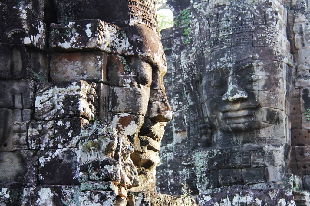 Templo de Bayon, em Siem Reap