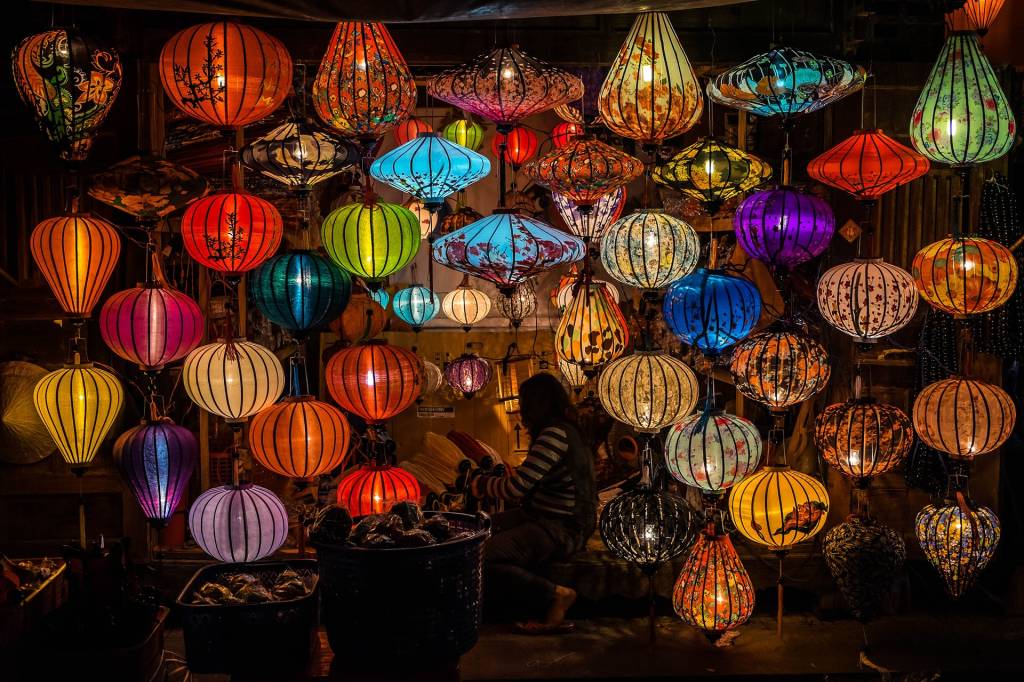 Loja de lanternas em Hoi An