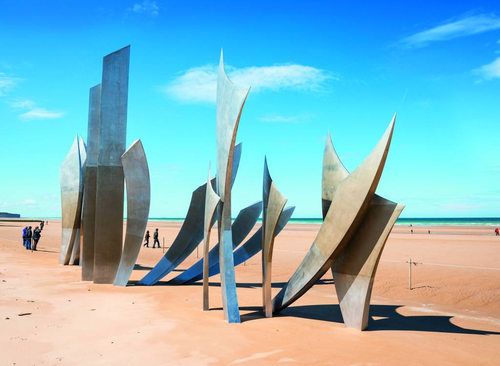 Praia de Omaha, Normandia, França Praia de Omaha, Normandia, França