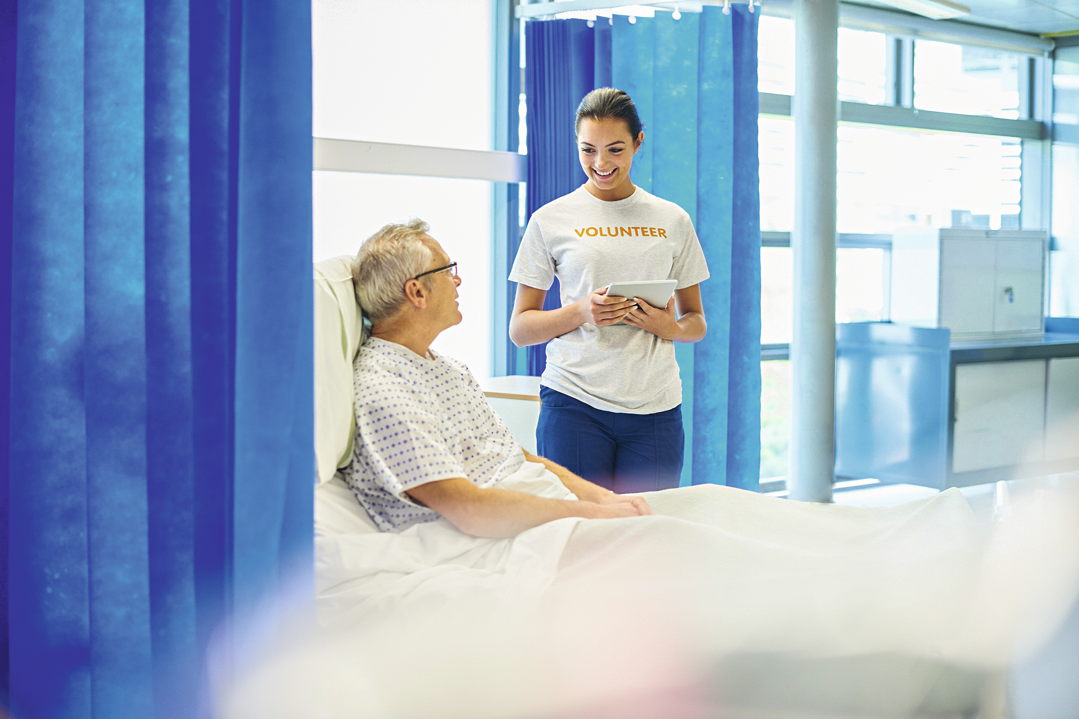 Hospital com voluntário