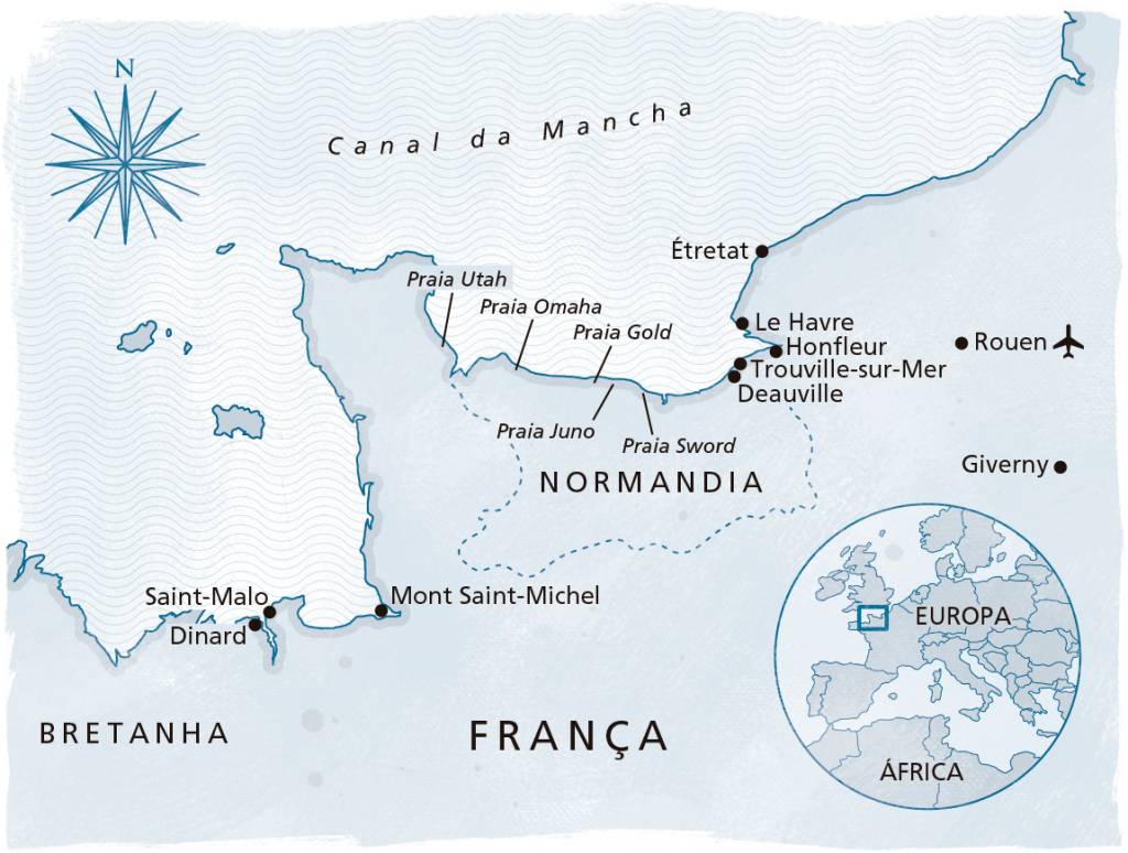 Mapa Normandia Mapa Normandia