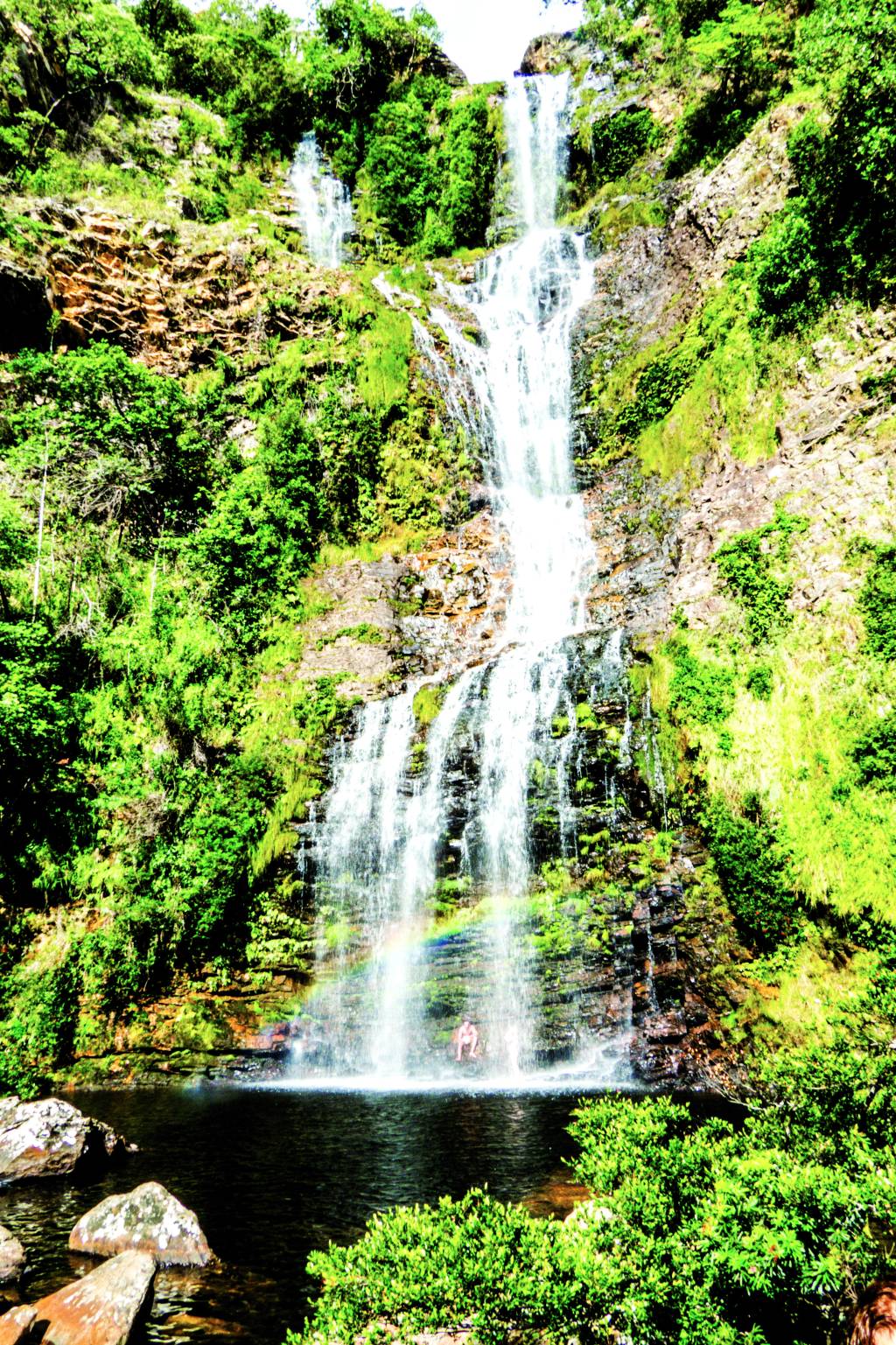 A cachoeira Véu de Noiva, na Serra do Cipó, tem acesso fácil - e é esta lindeza