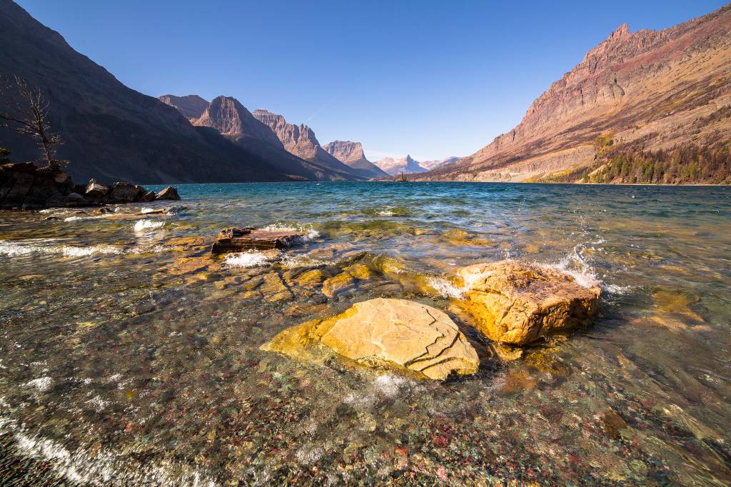 Saint Mary Lake, no Glacier National Park