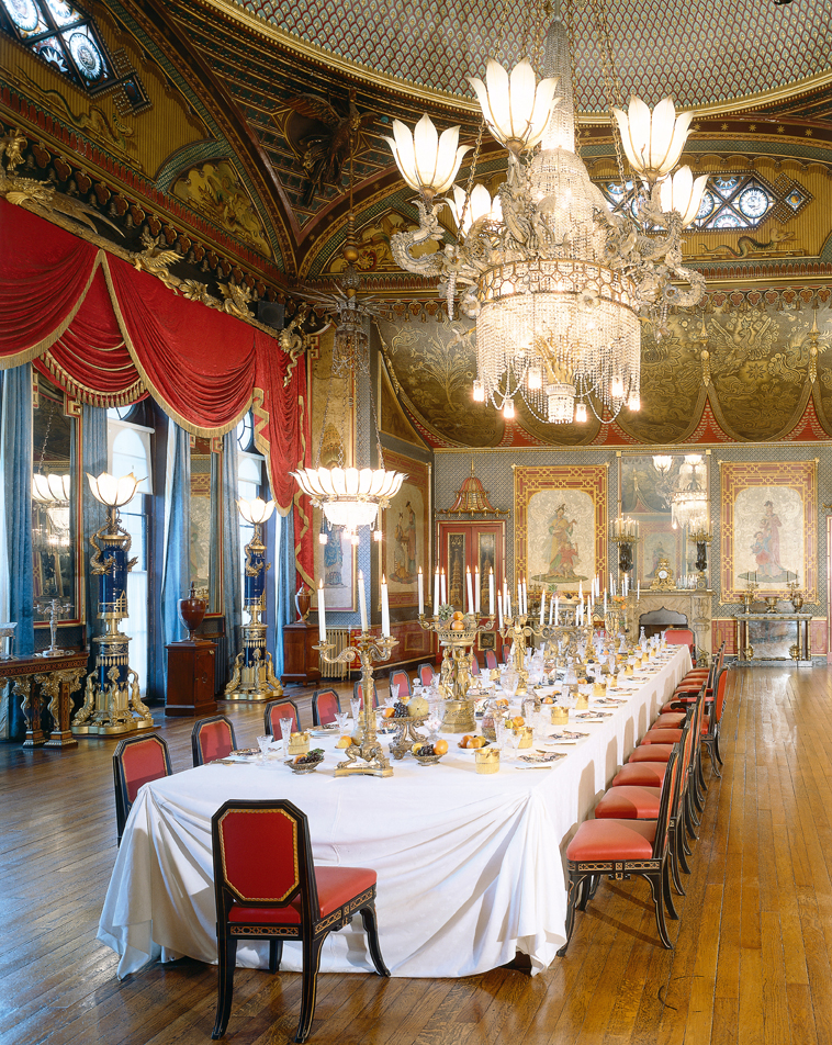 A Sala de Banquetes do Royal Pavilion.