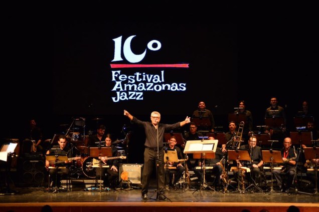 Amazonas Band durante o lançamento do 10º Festival Amazonas Jazz Amazonas Band durante o lançamento do 10º Festival Amazonas Jazz