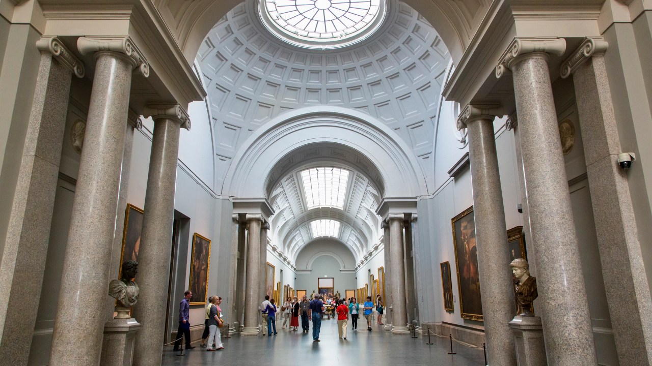 Galeria do Museu do Prado, que fecha ao público a partir de quinta-feira (12) por conta da epidemia de coronavírus em Madri