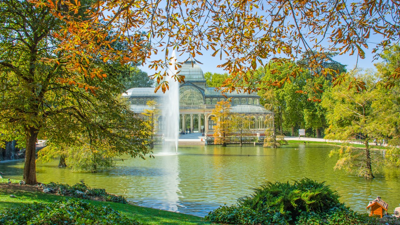 Palácio de Cristal no Parque do Bom Retiro, em Madrid