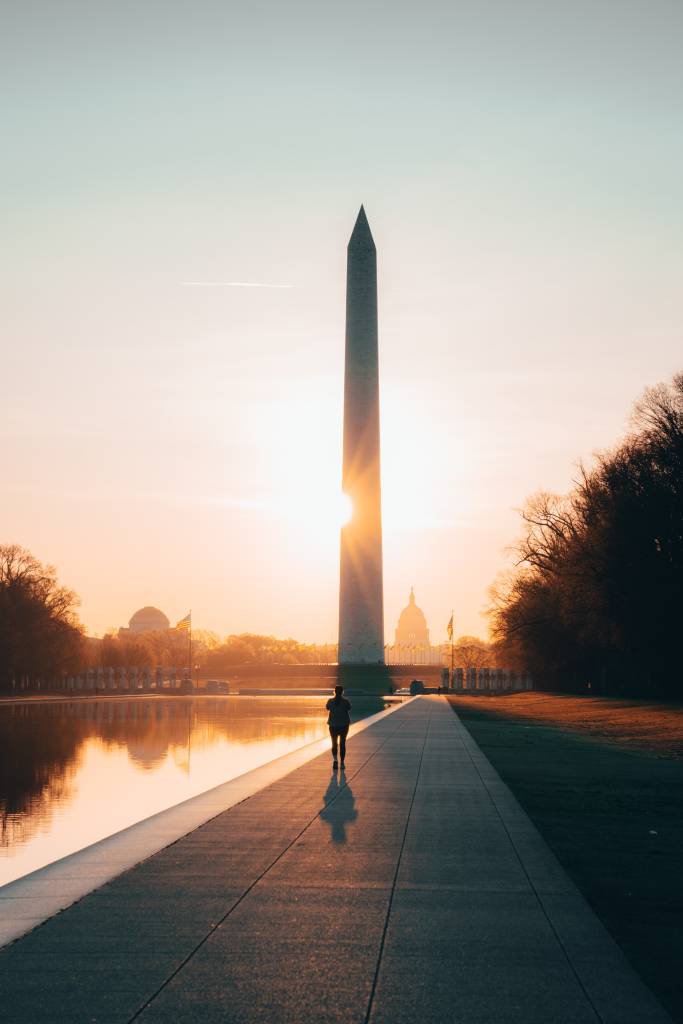 Obelisco no The Mall, em Washington D.C.