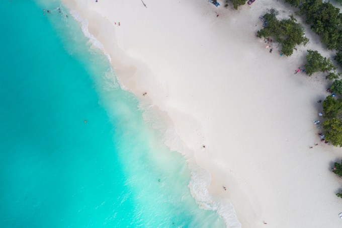 Vista aérea de Eagle Beach, Aruba