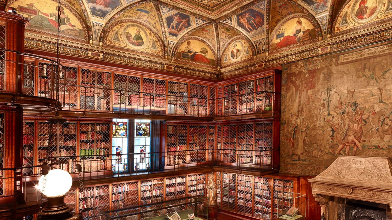 Interior da Biblioteca e Museu Morgan