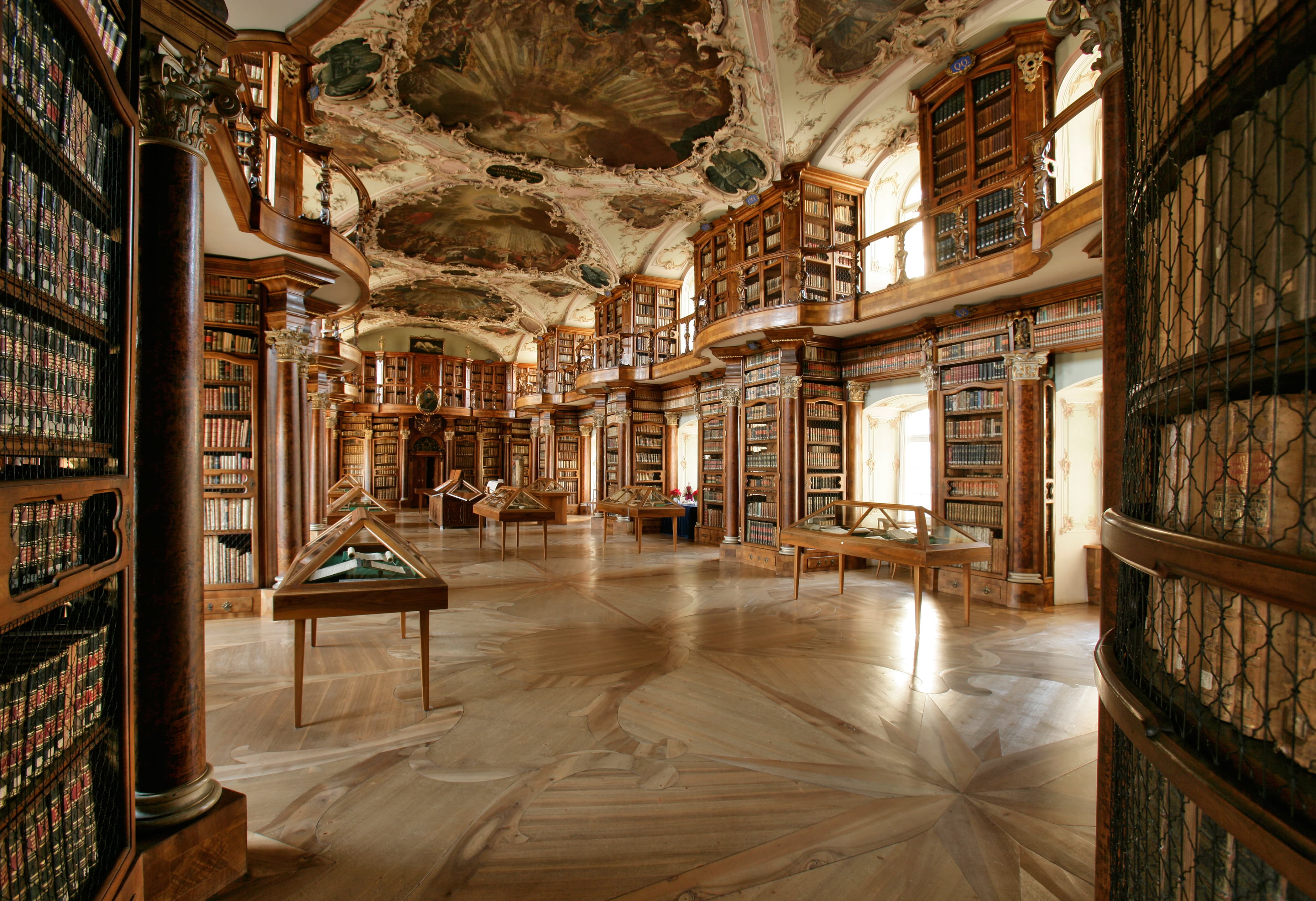 Interior da Biblioteca da Abadia de São Galo