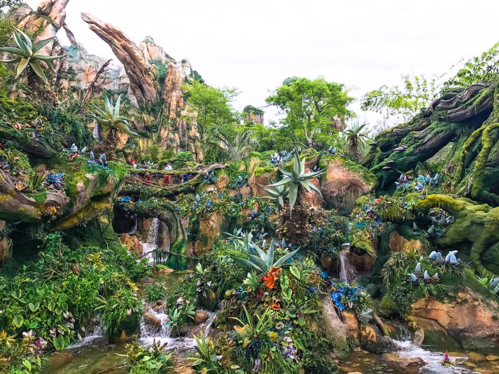 Área temática de Pandora no Magic Kingdom, em Orlando Área temática de Pandora no Magic Kingdom, em Orlando