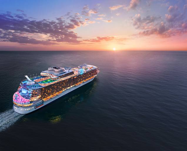 O Wonder of the Seas fará a sua estreia no Caribe antes de seguir para o Mediterrâneo