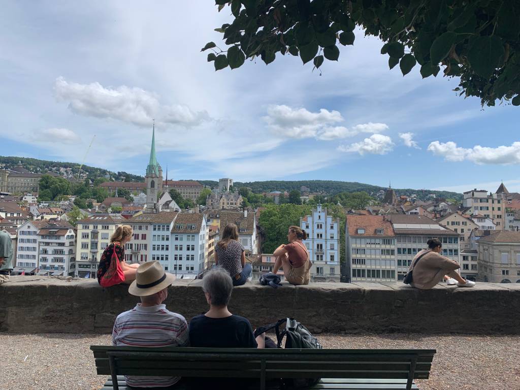 Spielplatz Lindenhof: um dos melhores ângulos de Zurique