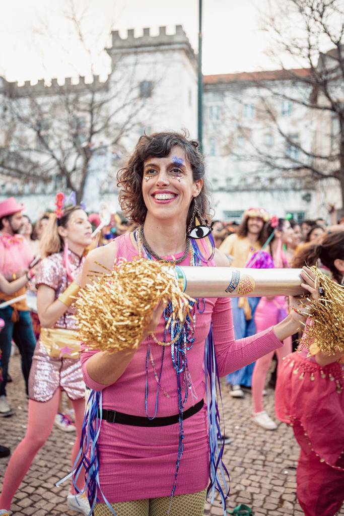 Desfile de carnaval pelas ruas de Lisboa