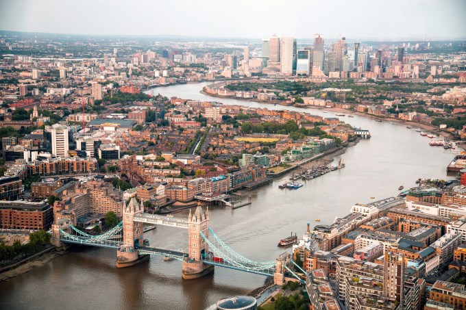 Foto aérea de Londres, Reino Unido