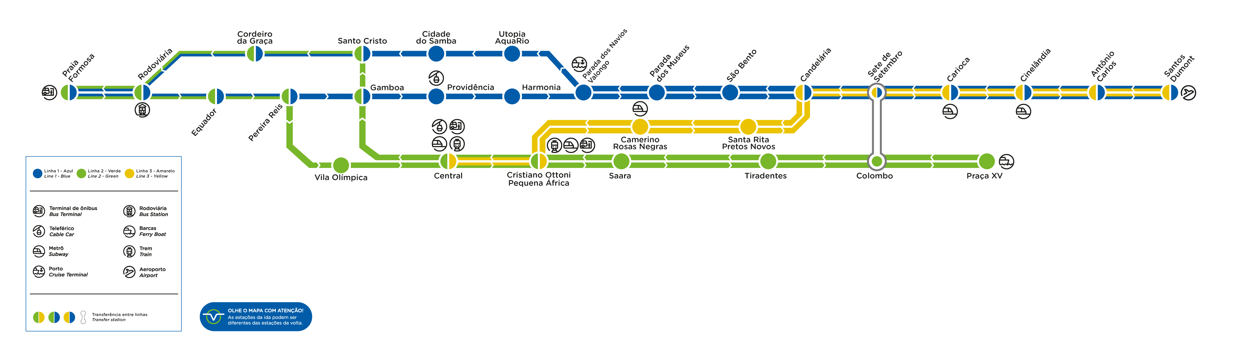 carioca tram map
