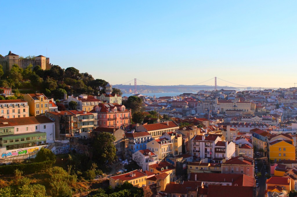 Vista aérea de Lisboa, Portugal