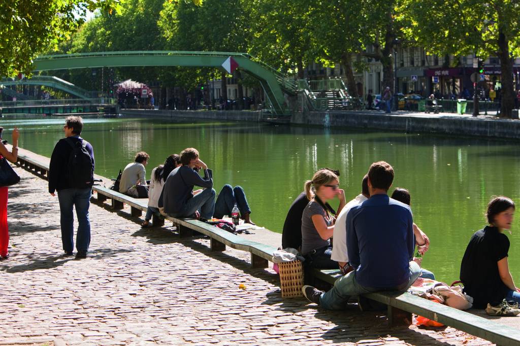 Canal Saint-Martin, Paris, França