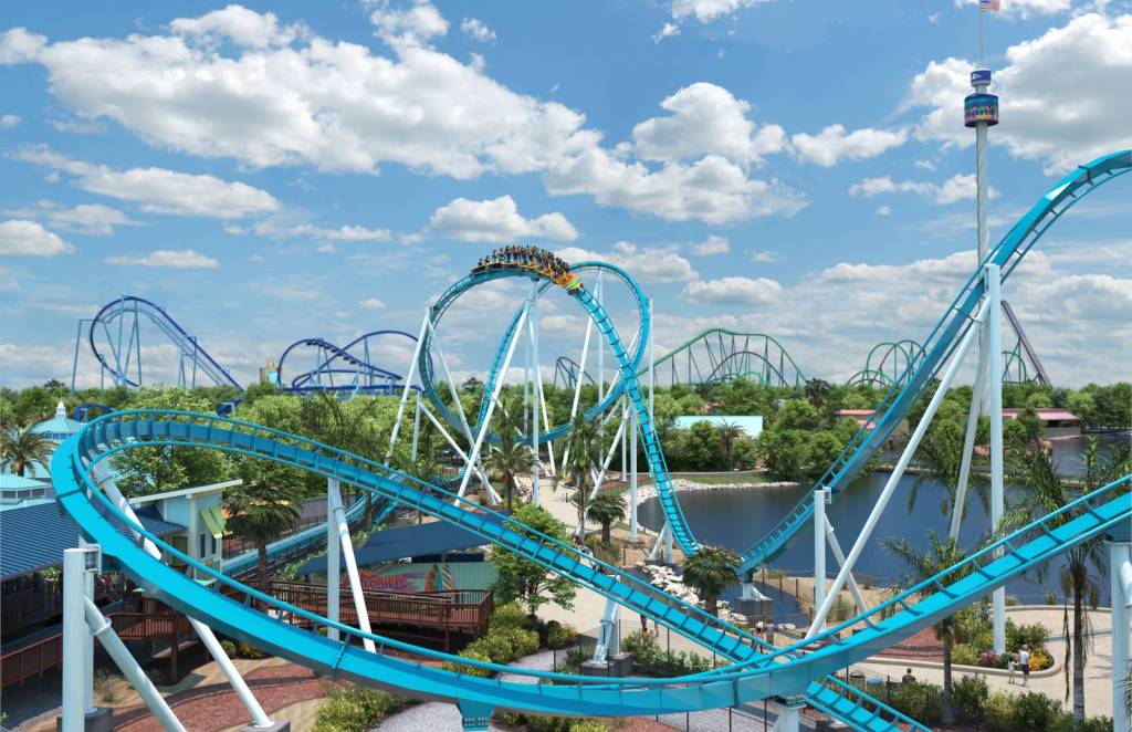 Pipeline: The Surf Coaster, SeaWorld, Orlando, Flórida, Estados Unidos