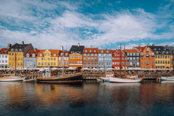 Nyhavn Pier, Copenhague, Dinamarca