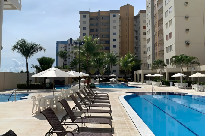 Apartamento para oito hóspedes exterior, Caldas Novas, Goiás, Brasil