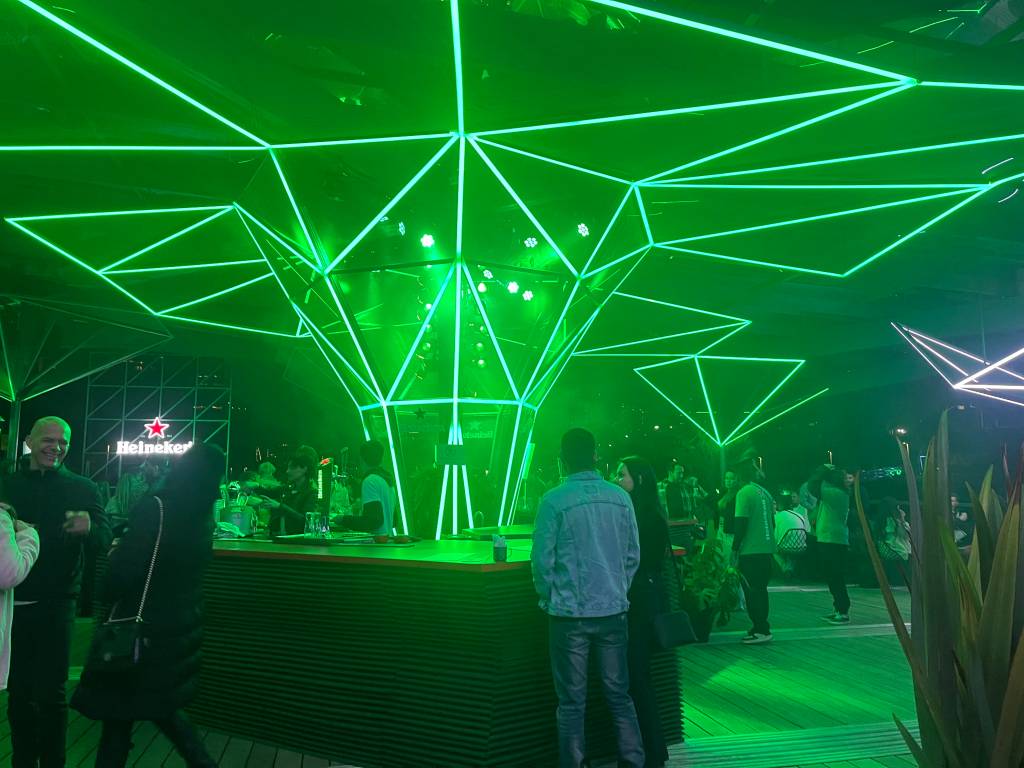 heineken floating bar