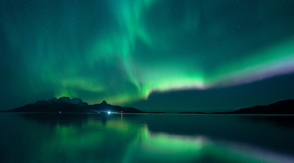 Aurora boreal em Bodø, Noruega
