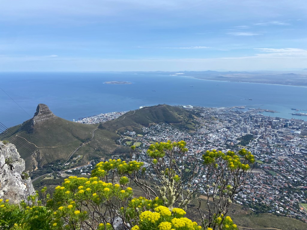 Vista da Table Mountain, Cidade do Cabo, África do Sul