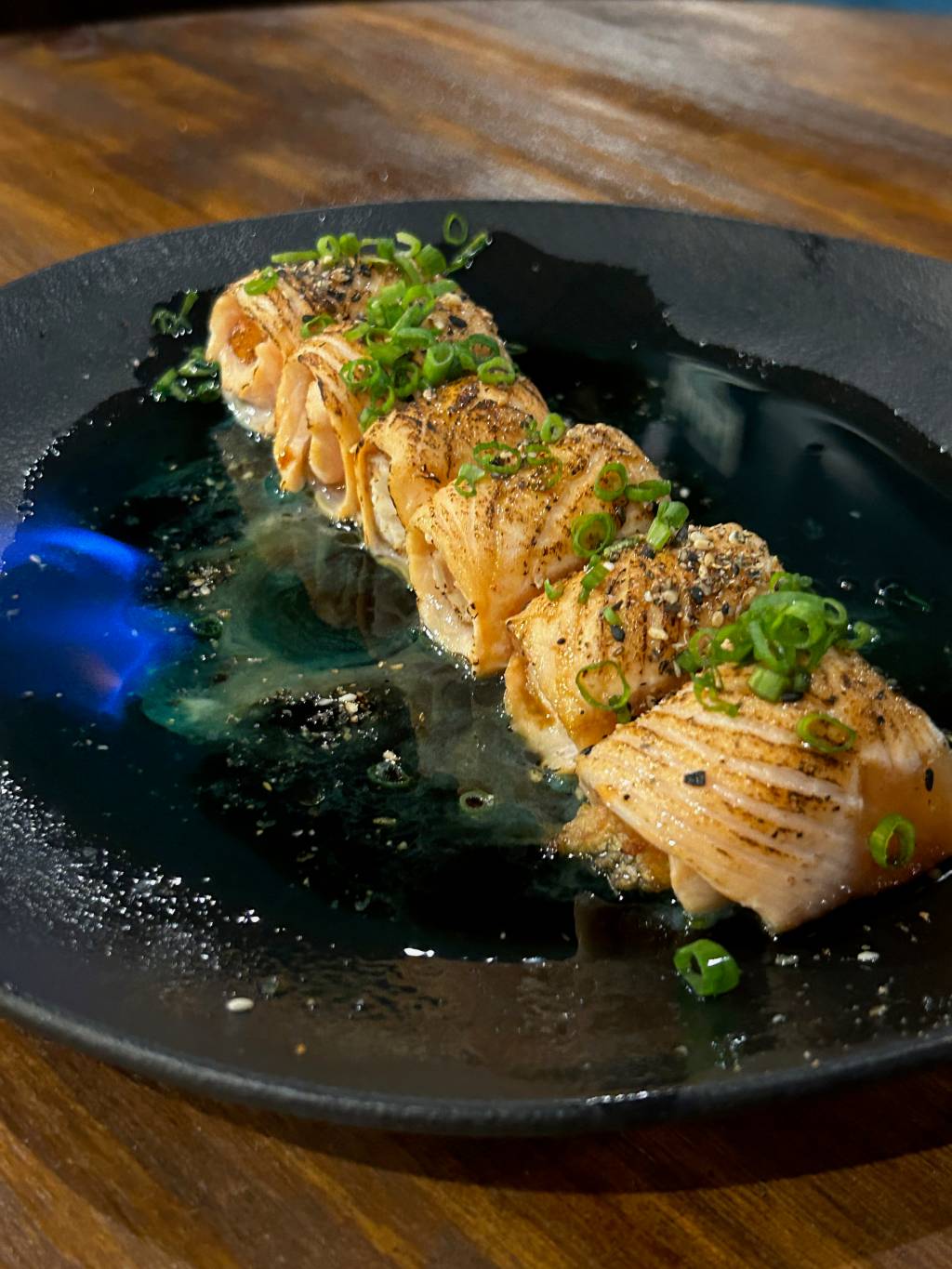 Kaito3 Sushi flambado do Kaito