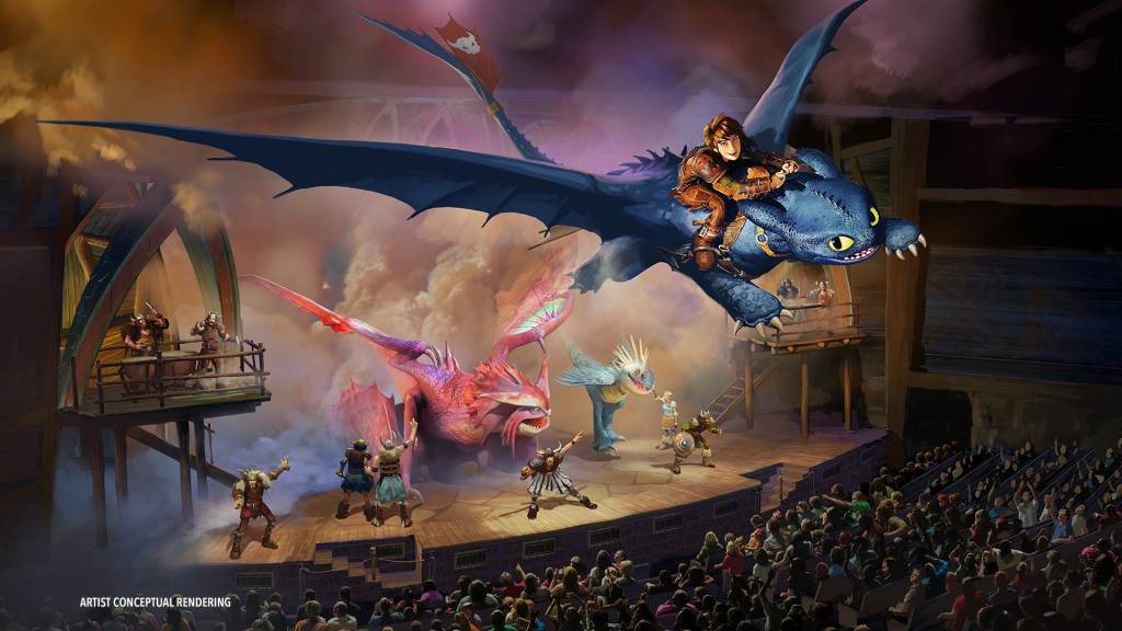 The Untrainable Dragon, Universal Epic Universe, Orlando, Flórida, Estados Unidos